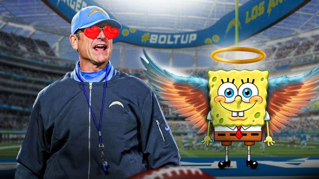 Chargers-news-Jim-Harbaugh-unironically-praises-Spongebob-during-Nickelodeon-broadcast.jpg